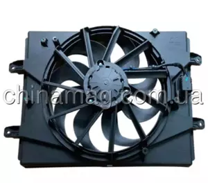 Вентилятор радиатора охлаждения Chery Tiggo 2, T15-1308010BA Лицензия